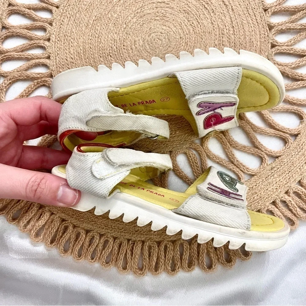 Agatha Ruiz de la Prada Happy Colorful Kids Sandals Size EU 27